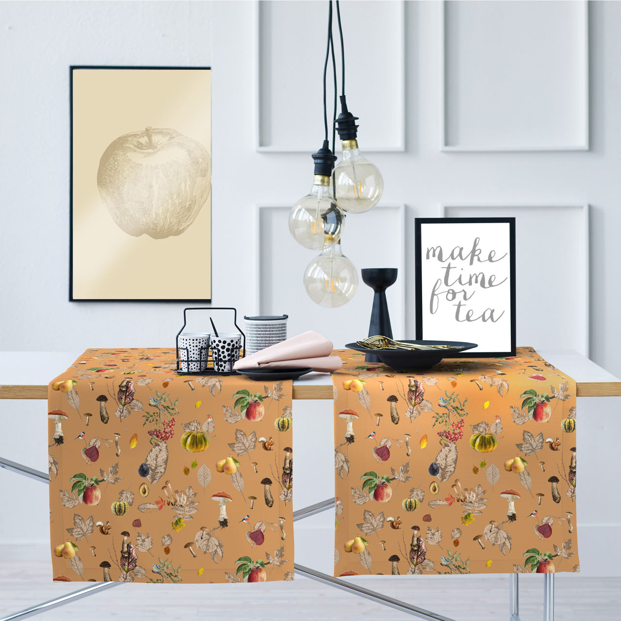 APELT 3405 Läufer herbstlicher Früchtekorb