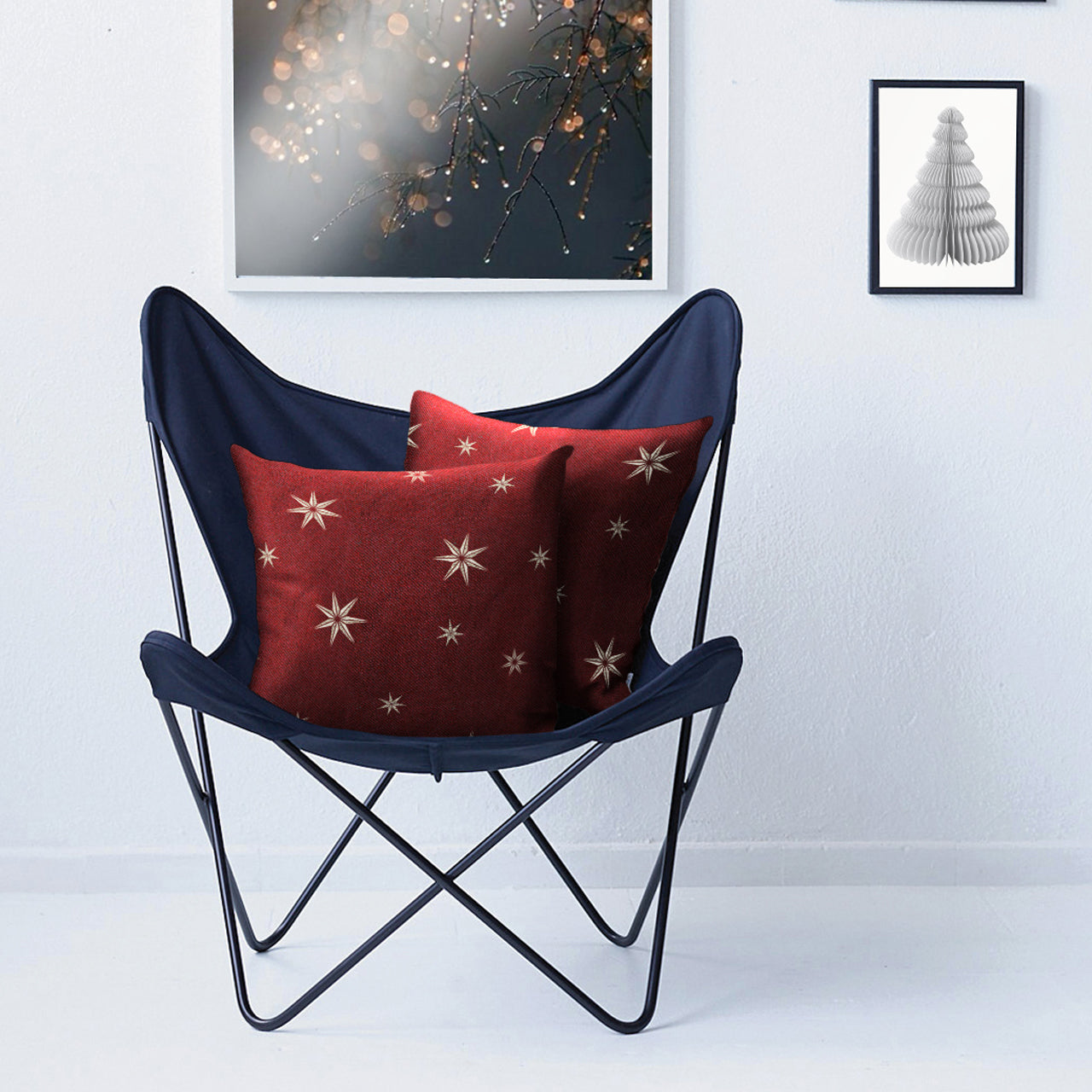 APELT 5842 Kissen weihnachtliche Sternen