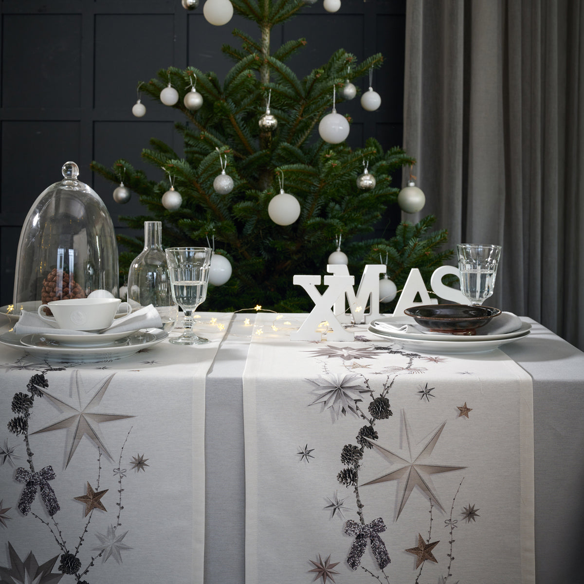 APELT 8152 Kissen Sternengirlande für die jahreszeitliche Weihnachtsdeko