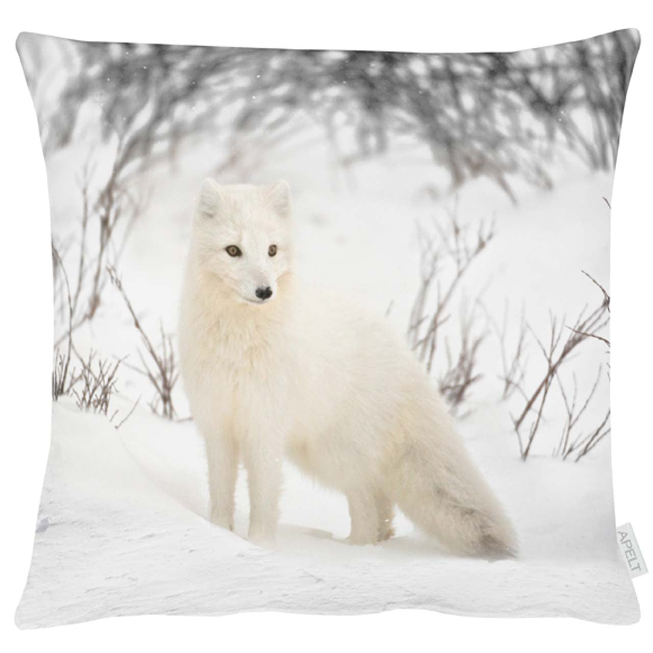 APELT 9527 Kissen 45x45 cm Schneefuchs – APELT Stoffe