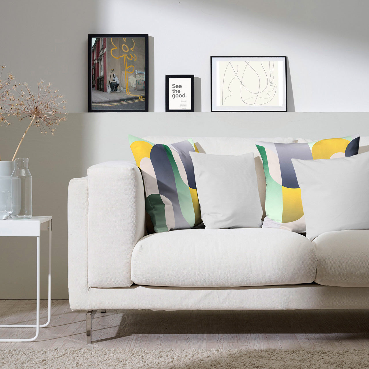 APELT Ben Kissenbezug weiches Gewebe mit abstrakten Design