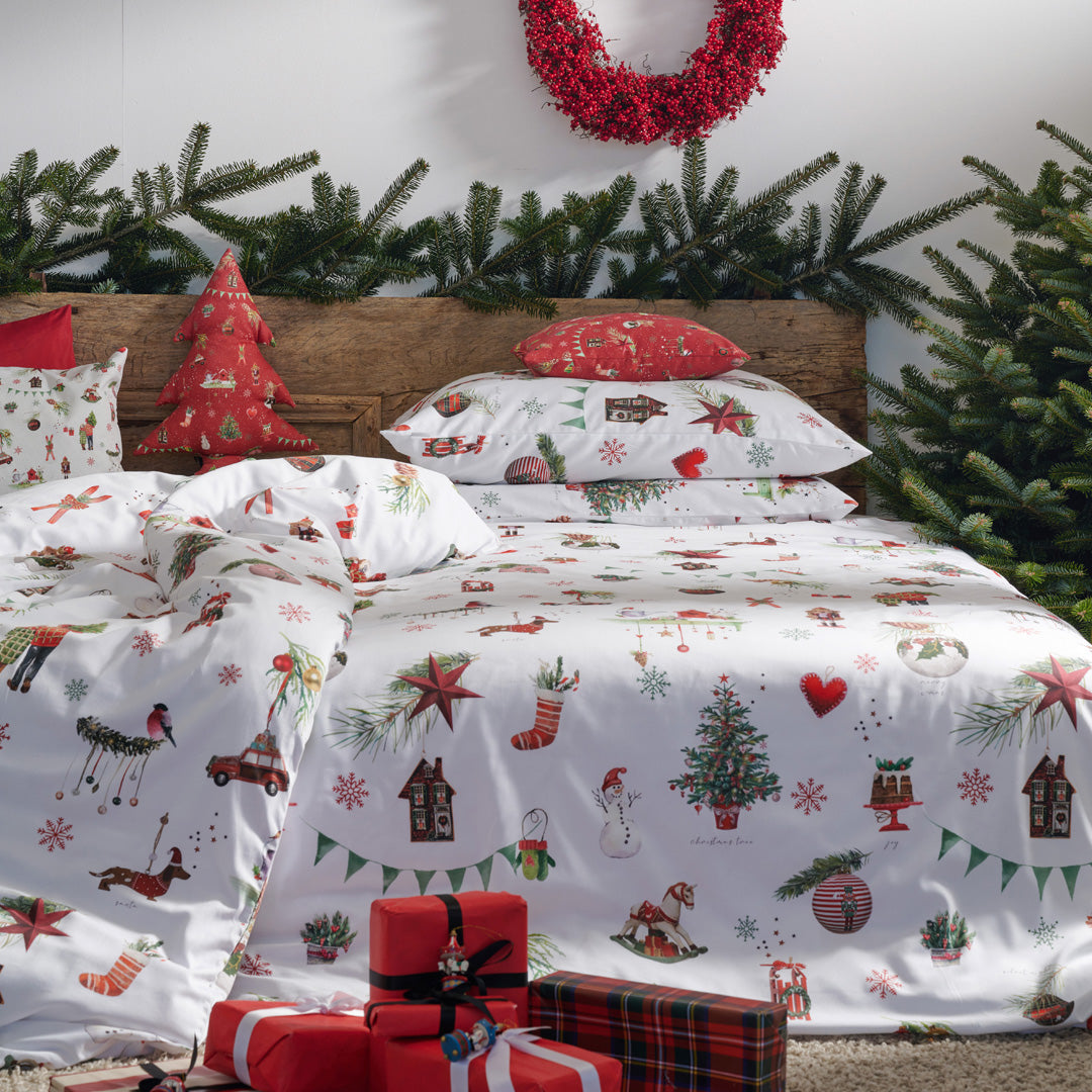 APELT FINN Bettwäsche Baumwoll-Satin Weihnachtsschmuck – APELT Stoffe