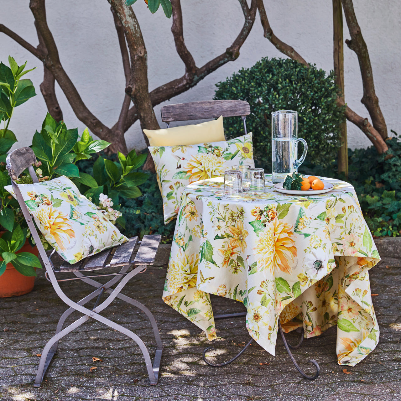 APELT 7305 Kissenbezug Sommerblüten allover