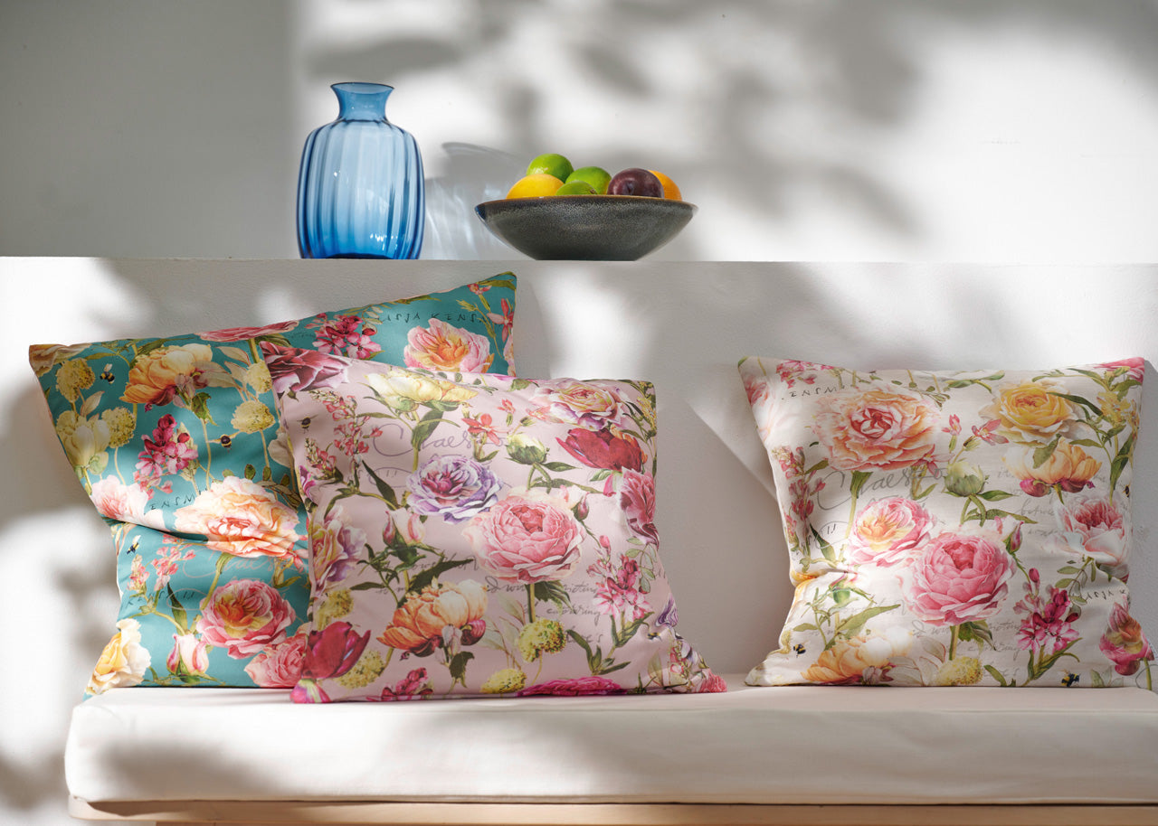 APELT 7701 Kissen Rosen Sommerblüten