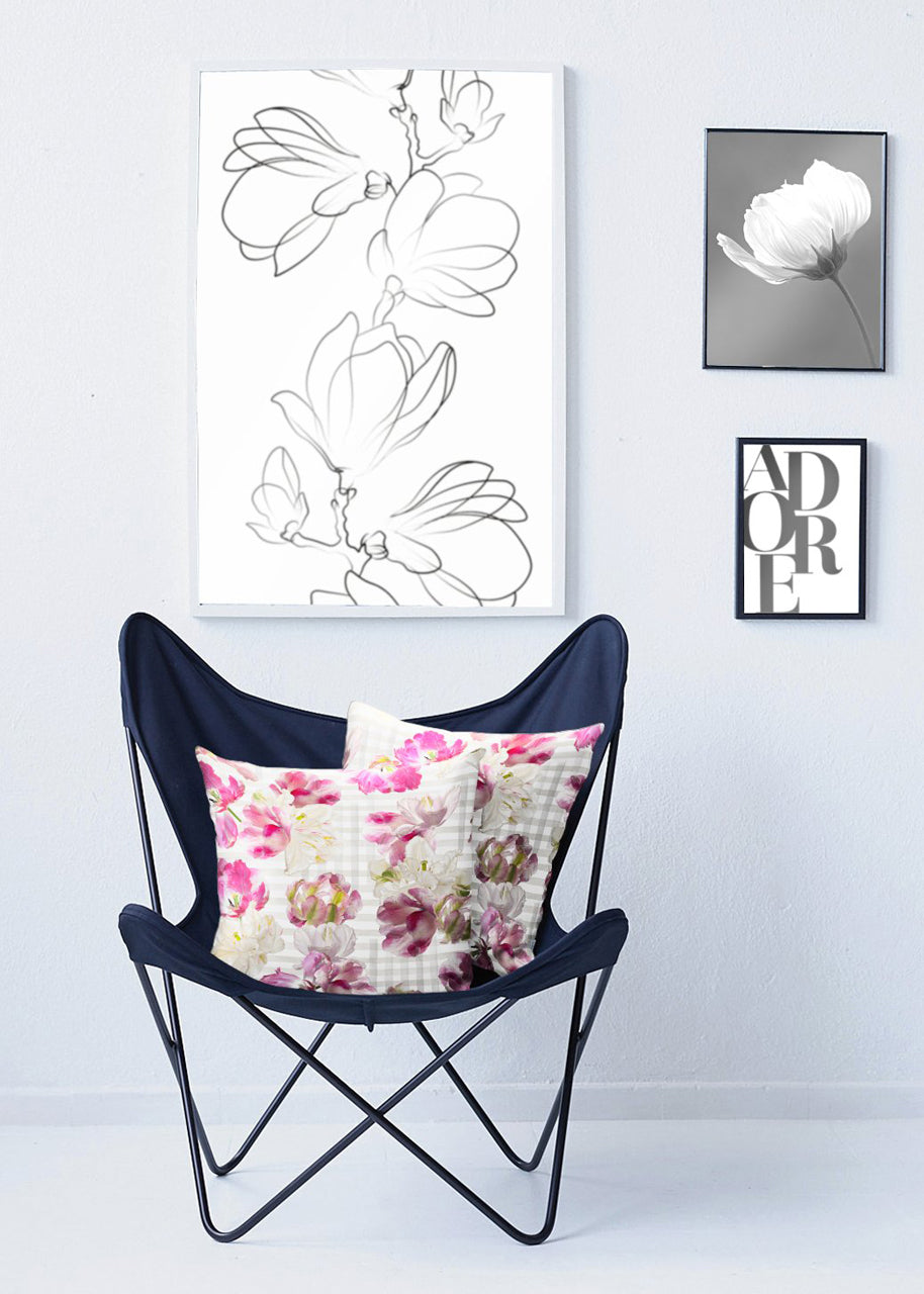 APELT 6405 Kissen Papageientulpen Frühjahrsblüten