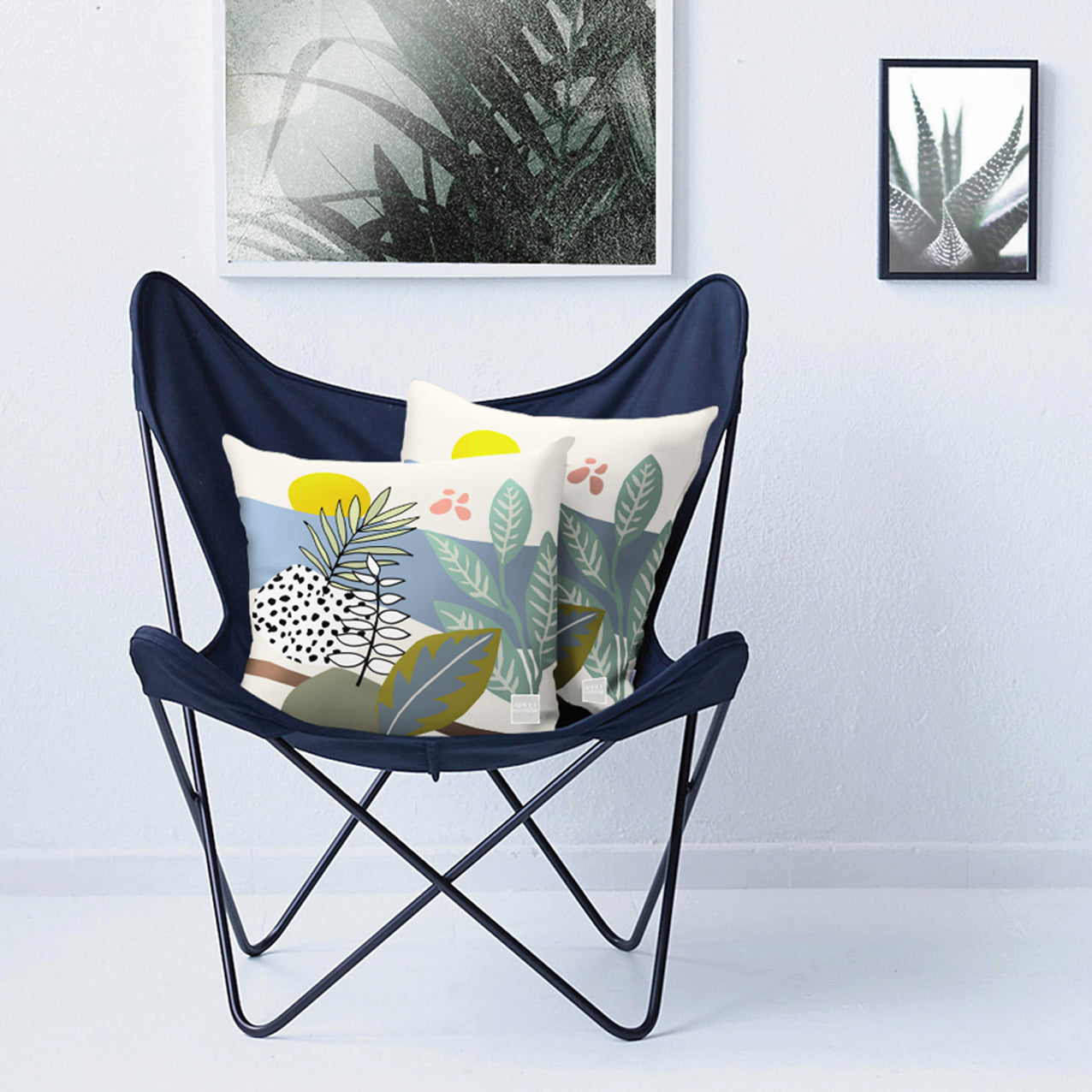 APELT 3985 Kissen Outdoor Blattmotiv