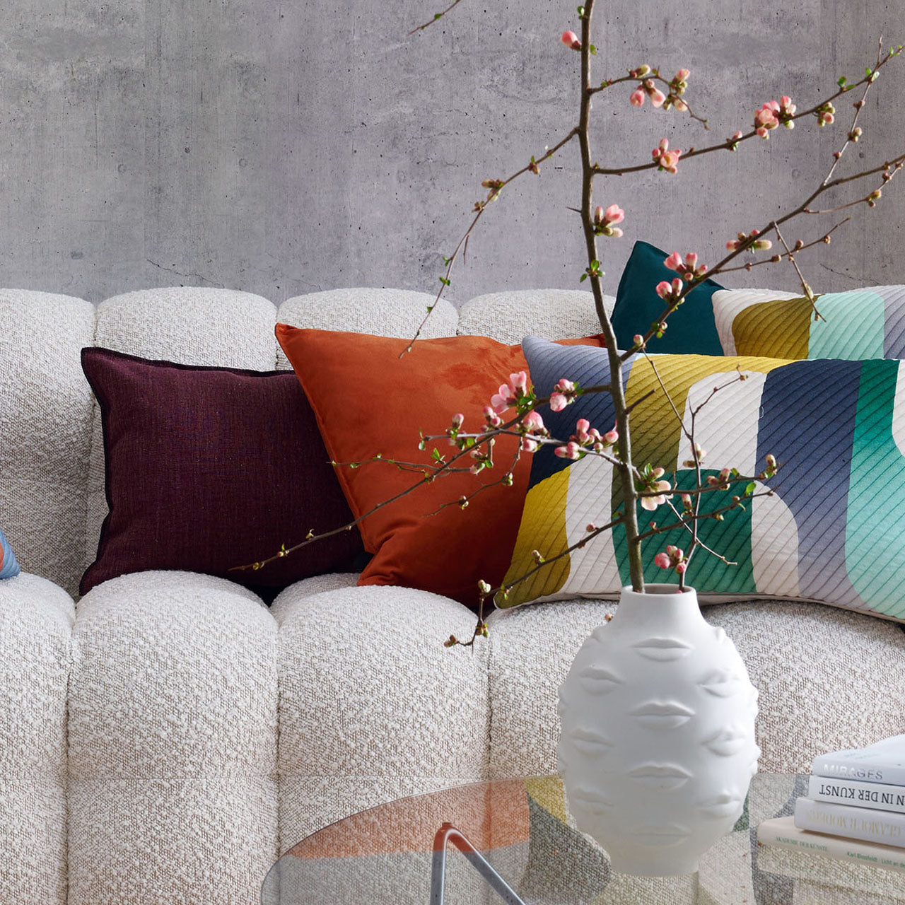 APELT Magnus Kissenbezug Uni in Velouroptik