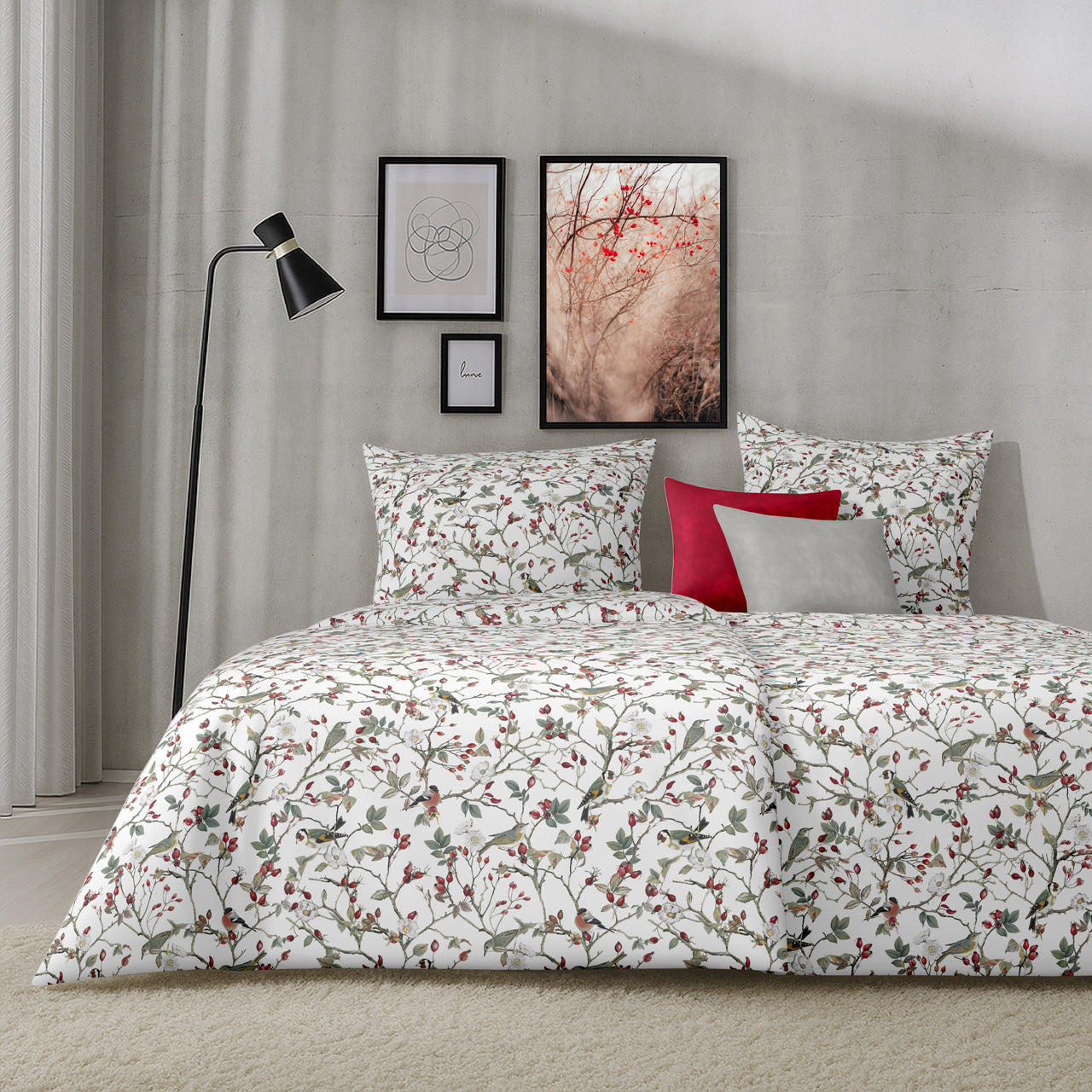 APELT Freya Bettwäsche Baumwoll-Satin Hagebutte