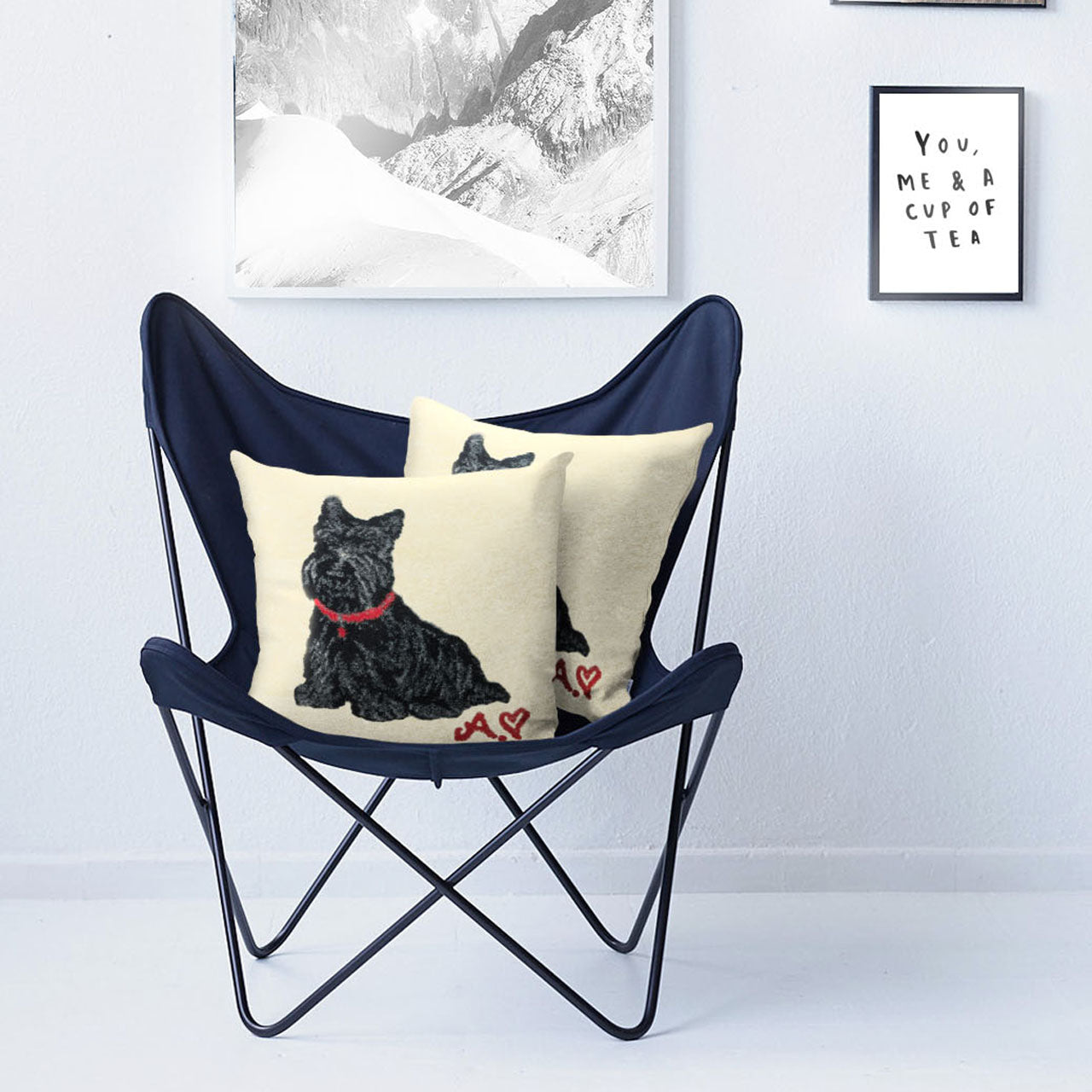 APELT Timmy Kissenbezug süßer Terrier