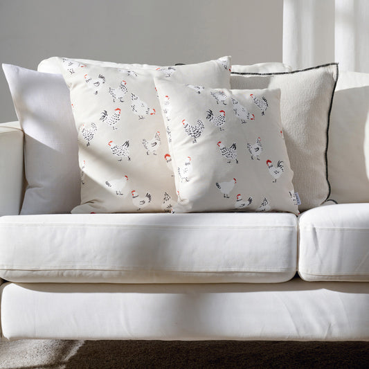 APELT 3102 Kissen Design mit Hühnern als all-over