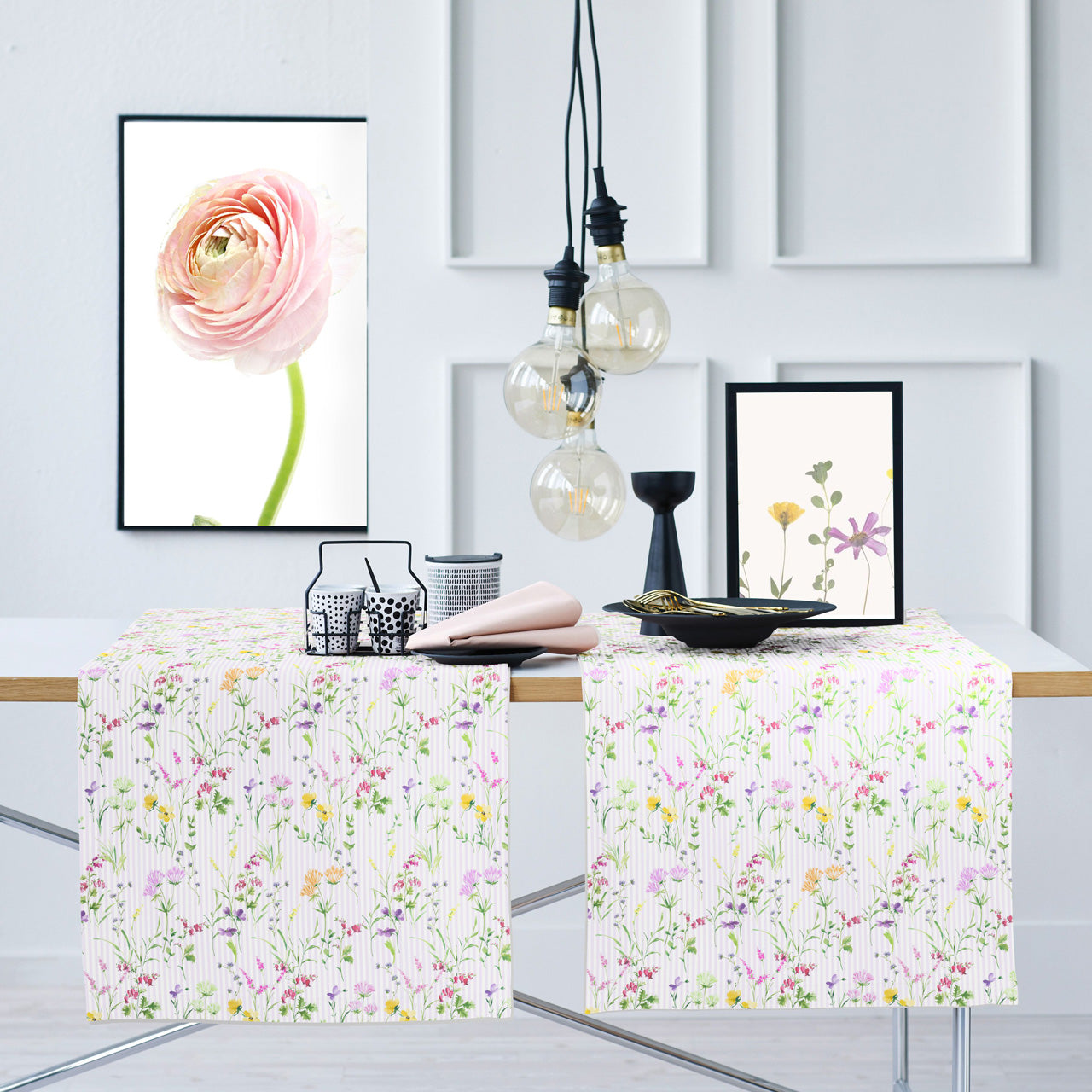 APELT 3105 Läufer Frühjahrsblüten-Motiv