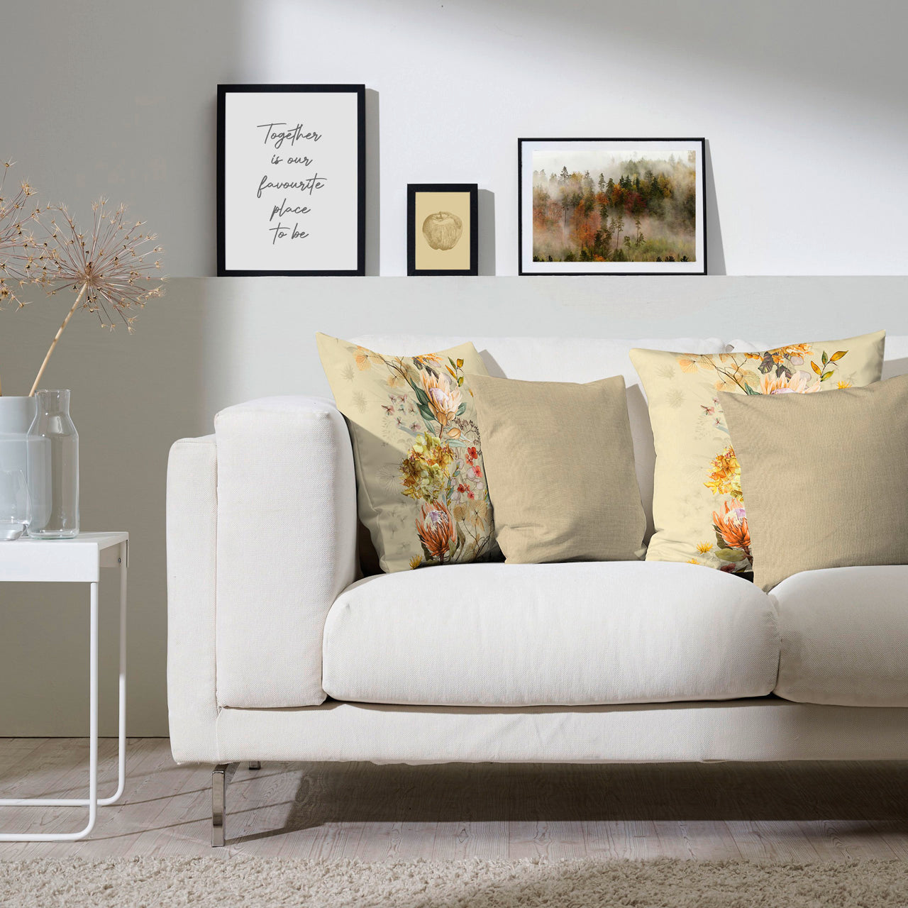 APELT 3402 Kissenbezug zarte Herbstblüten