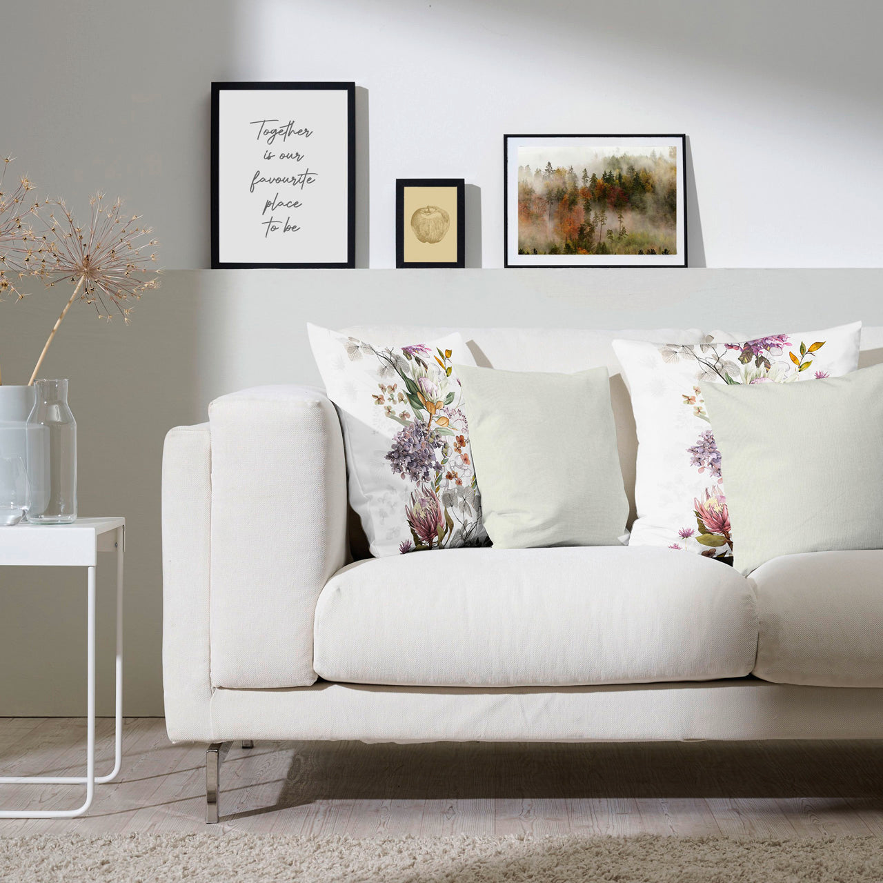 APELT 3402 Kissen zarte Herbstblüten