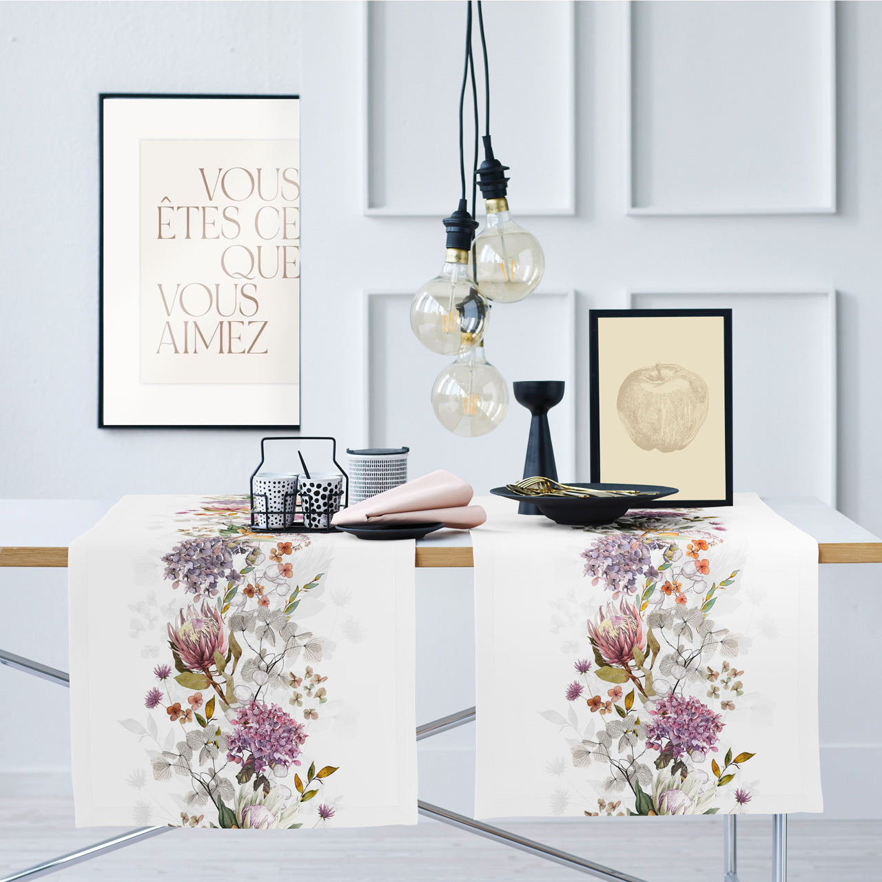 APELT 3402 Läufer zarte Herbstblüten