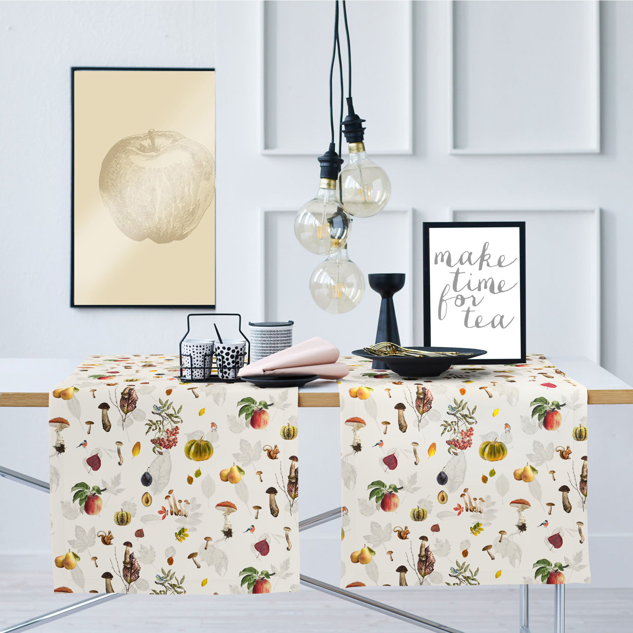 APELT 3405 Läufer herbstlicher Früchtekorb