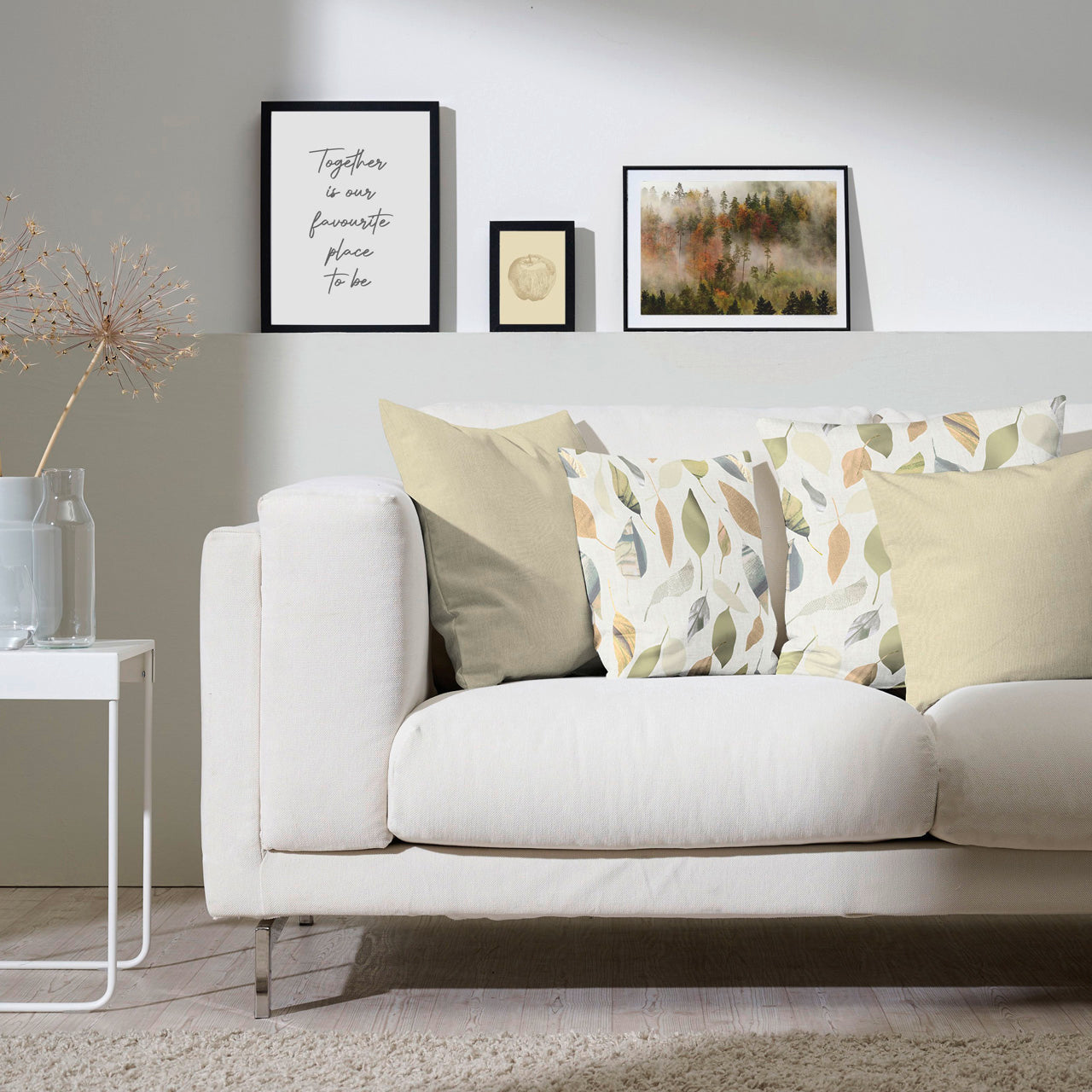 APELT 3406 Kissen Grafisch interpretierte Herbstblätter