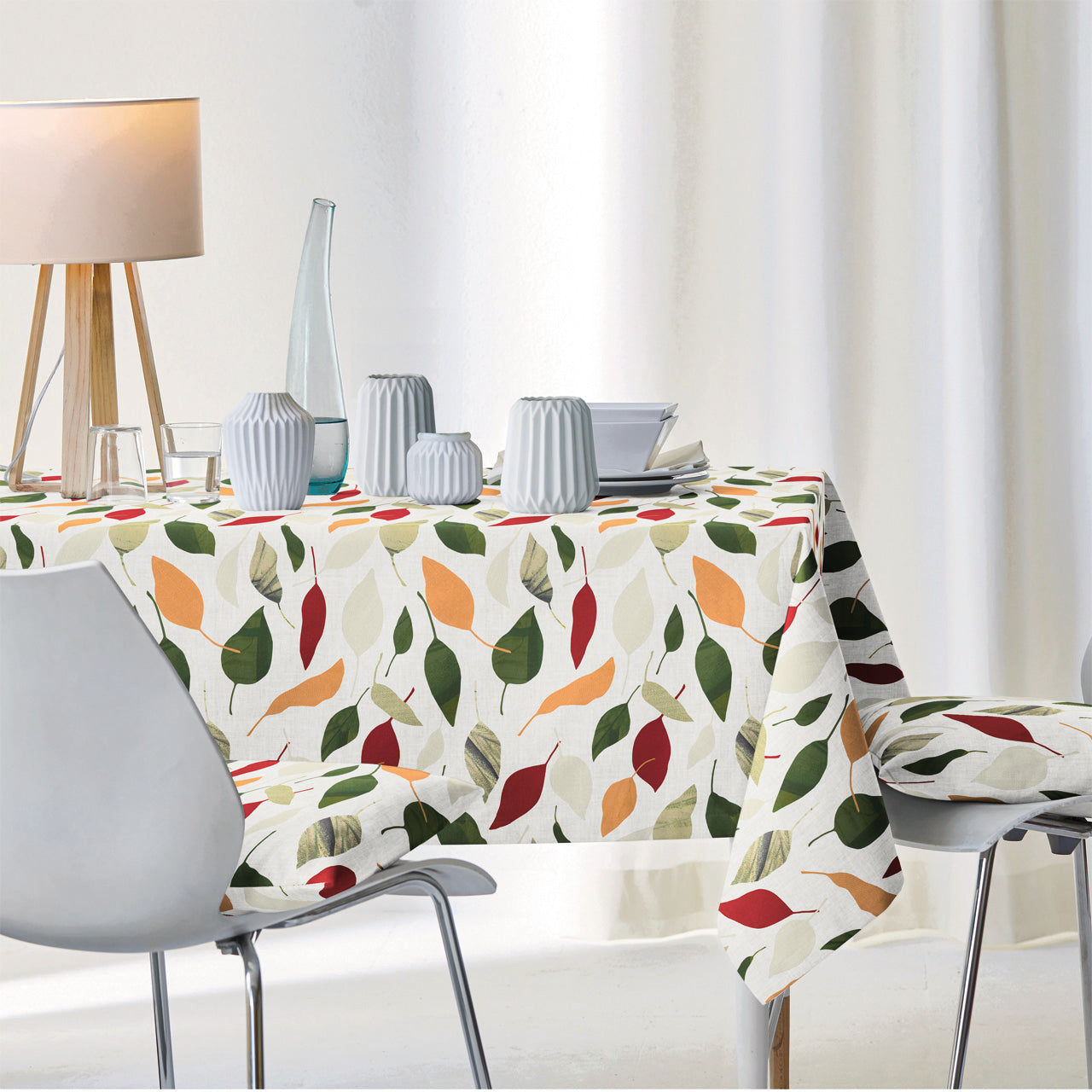 APELT 3406 Tischdecke Grafisch interpretierte Herbstblätter