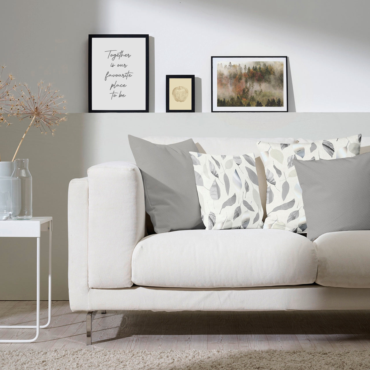 APELT 3406 Kissen Grafisch interpretierte Herbstblätter