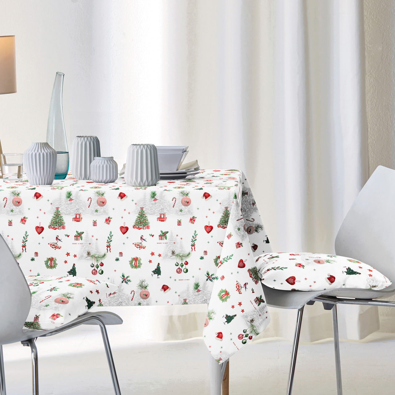 APELT 3710 Tischdecke Weihnachtsmotiven