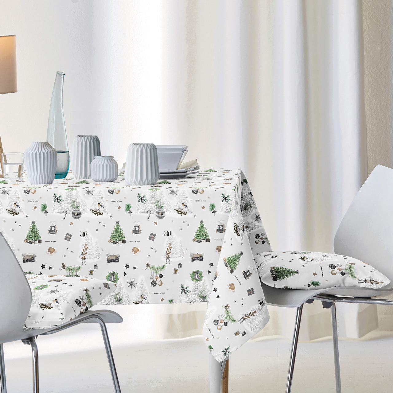 APELT 3710 Tischdecke Weihnachtsmotiven