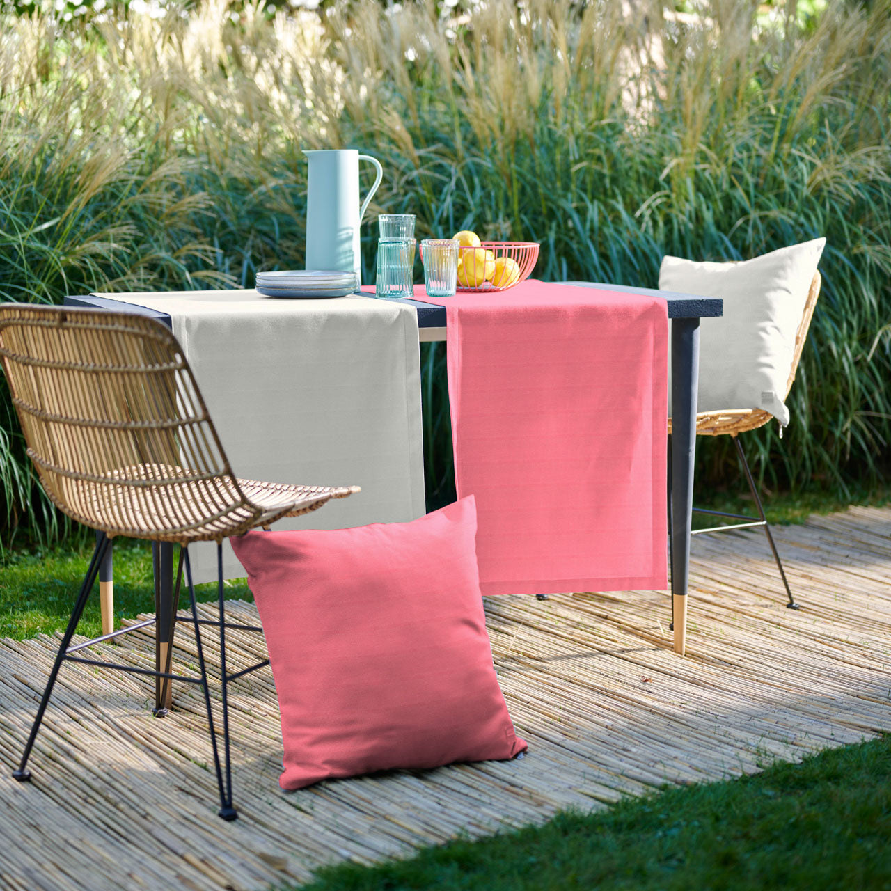 APELT 3800 Tischdecke Uni Outdoor mit Fleckschutz