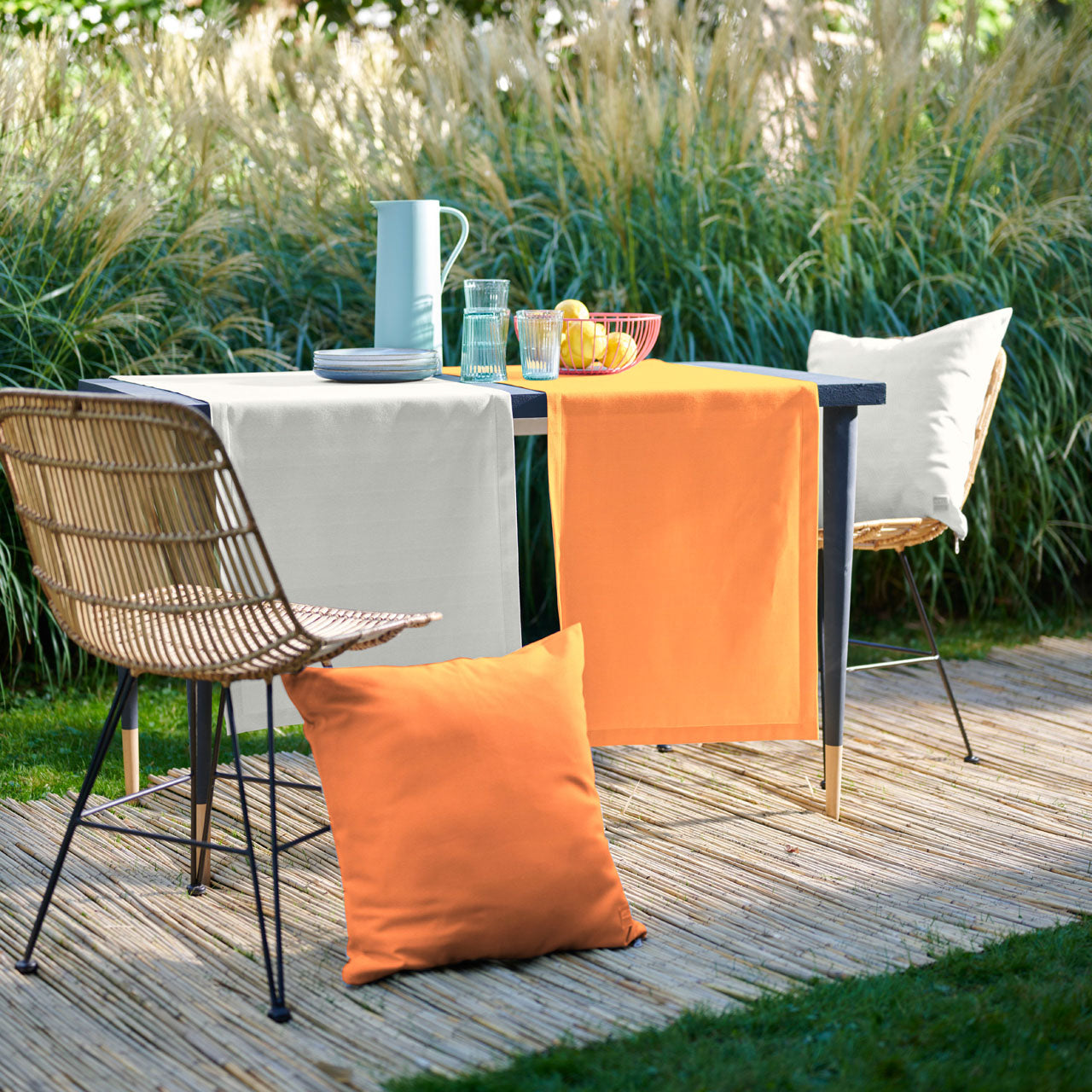 APELT 3800 Tischdecke Uni Outdoor mit Fleckschutz