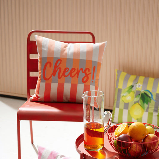 APELT 3801 Kissen Streifen mit Spuch Outdoor mit Fleckschutz