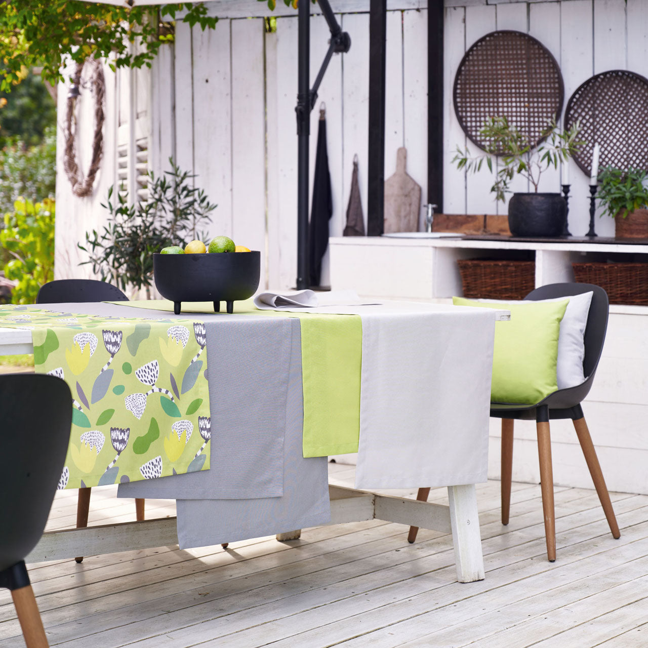 APELT 3800 Tischdecke Uni Outdoor mit Fleckschutz