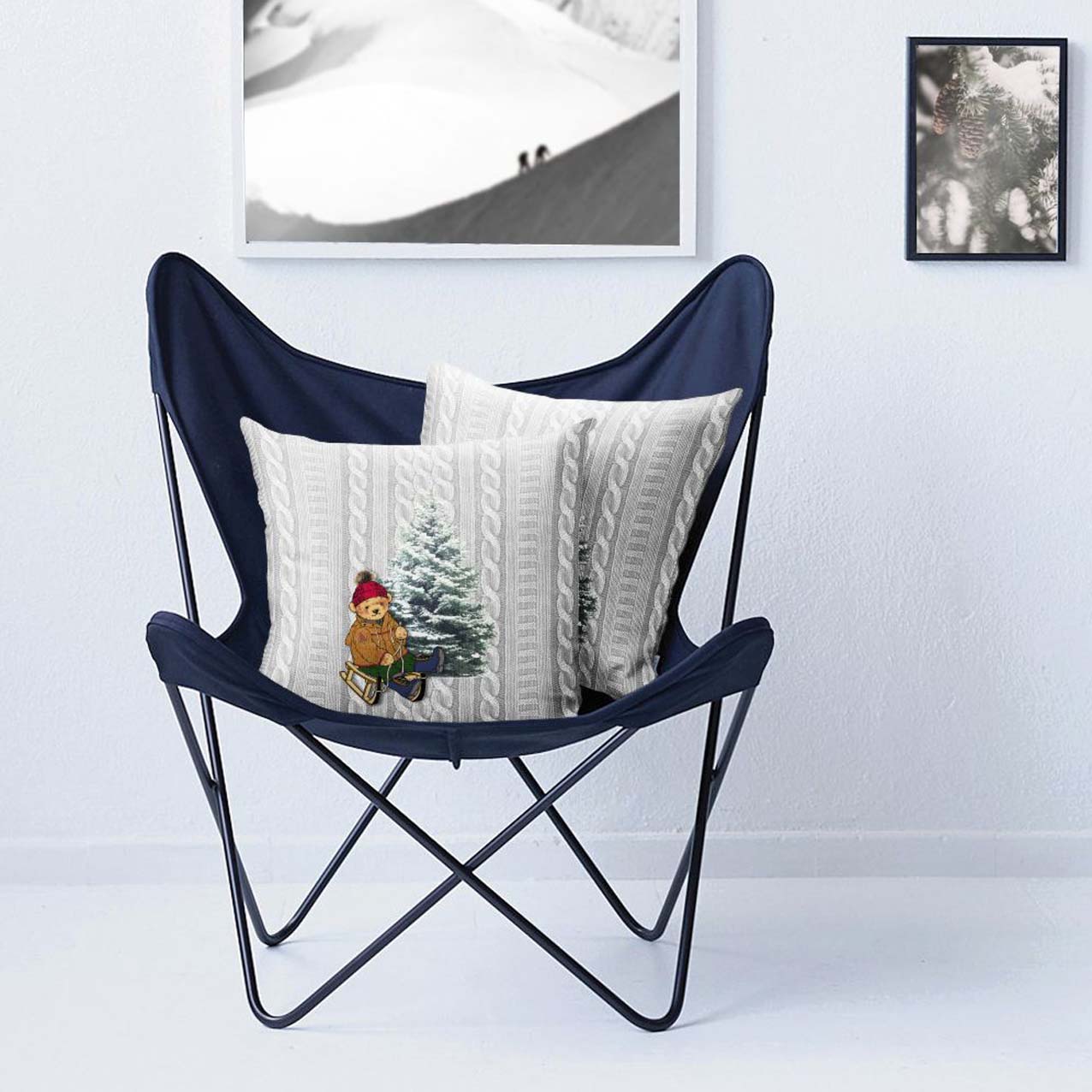 APELT 4695 Kissen Weihnachten Motiv Samt