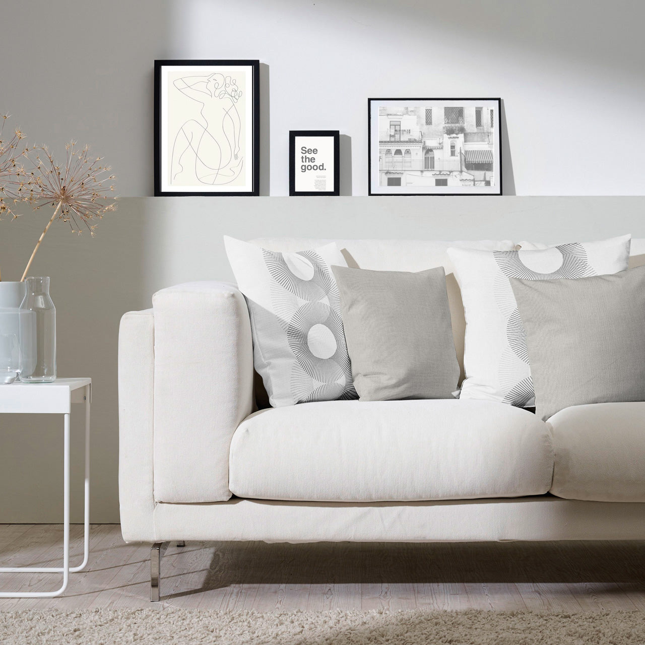 APELT 5232 Kissen grafisches Design mit Kreisen