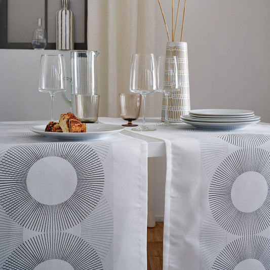 APELT 5232 Läufer grafisches Design mit Kreisen