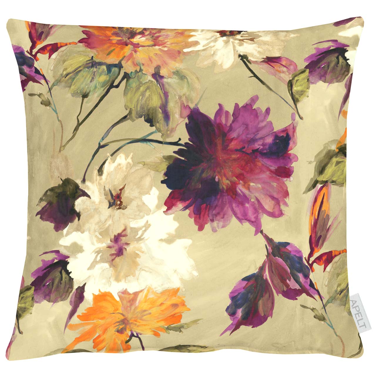 APELT 5600 Kissenbezug Herbstblumen-Motiv – APELT Stoffe