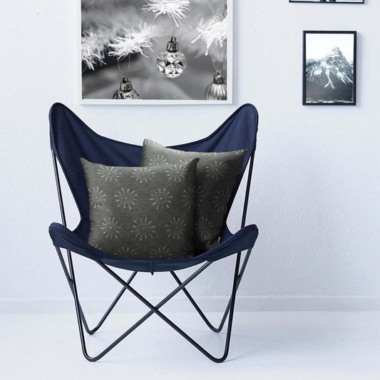 APELT 6302 Kissen Lurex Jacquardgewebe Sternendesign