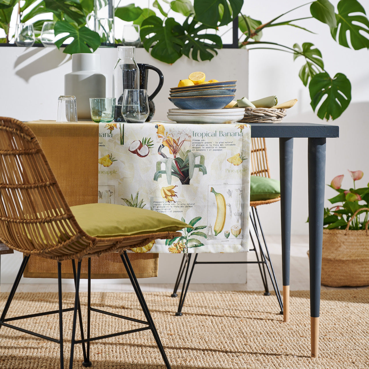 APELT 6521 Tischdecke, Tropical Summer, tropische Früchte