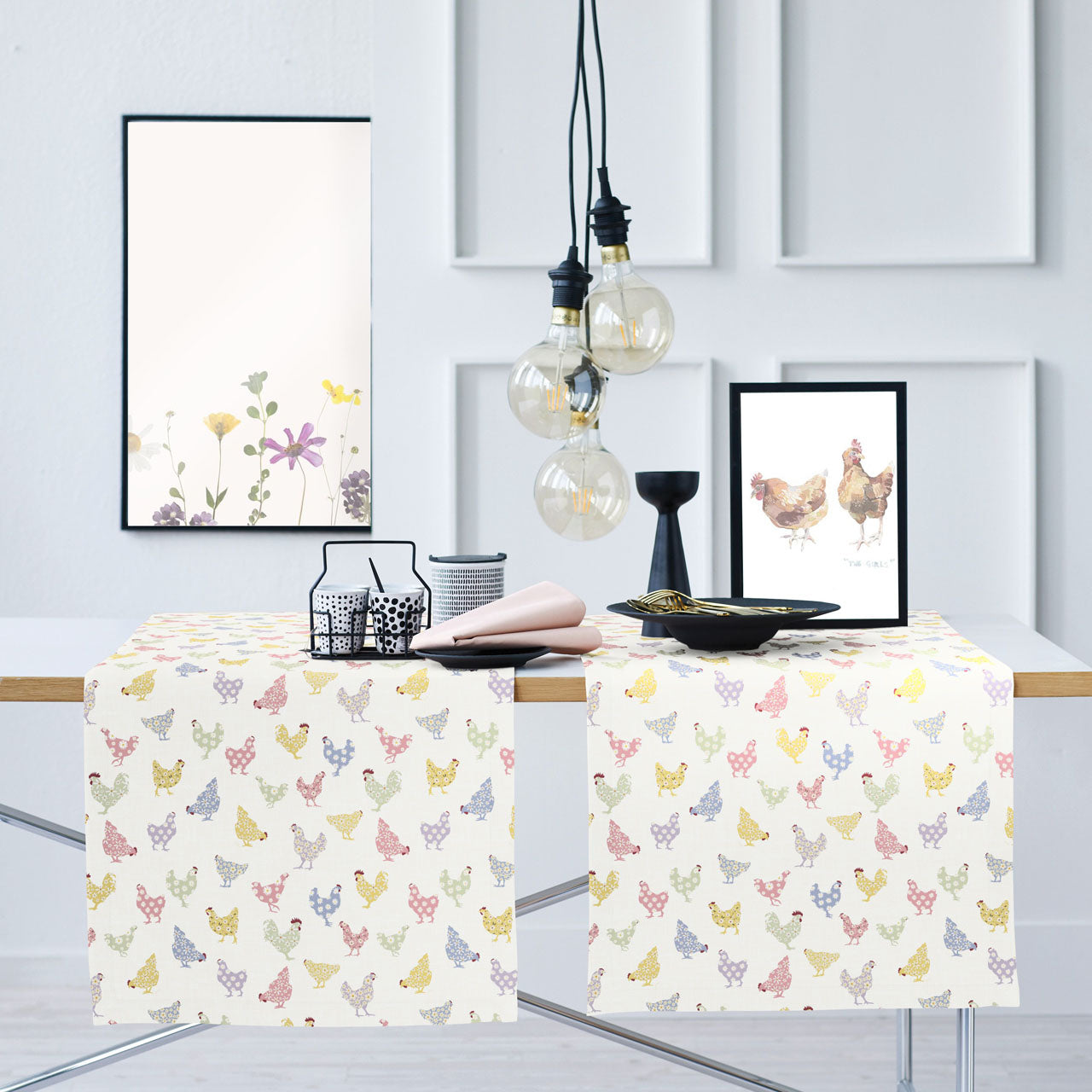 APELT 6710 Läufer Hühner all-over