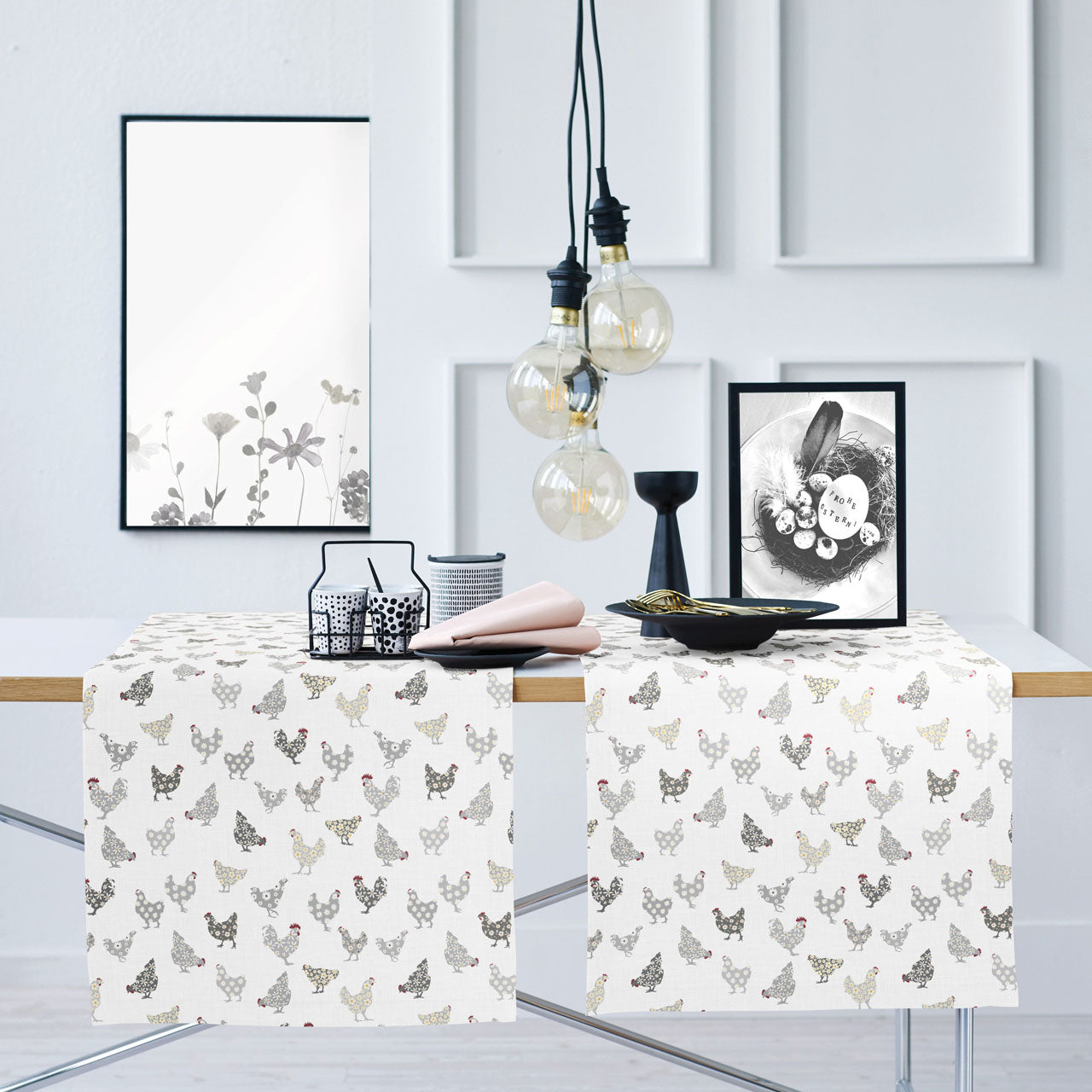 APELT 6710 Läufer Hühner all-over