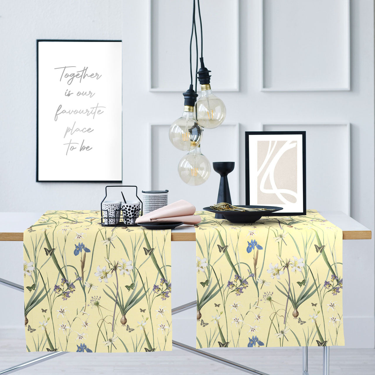 APELT 6720 Läufer Frühjahrsblüten Motiv