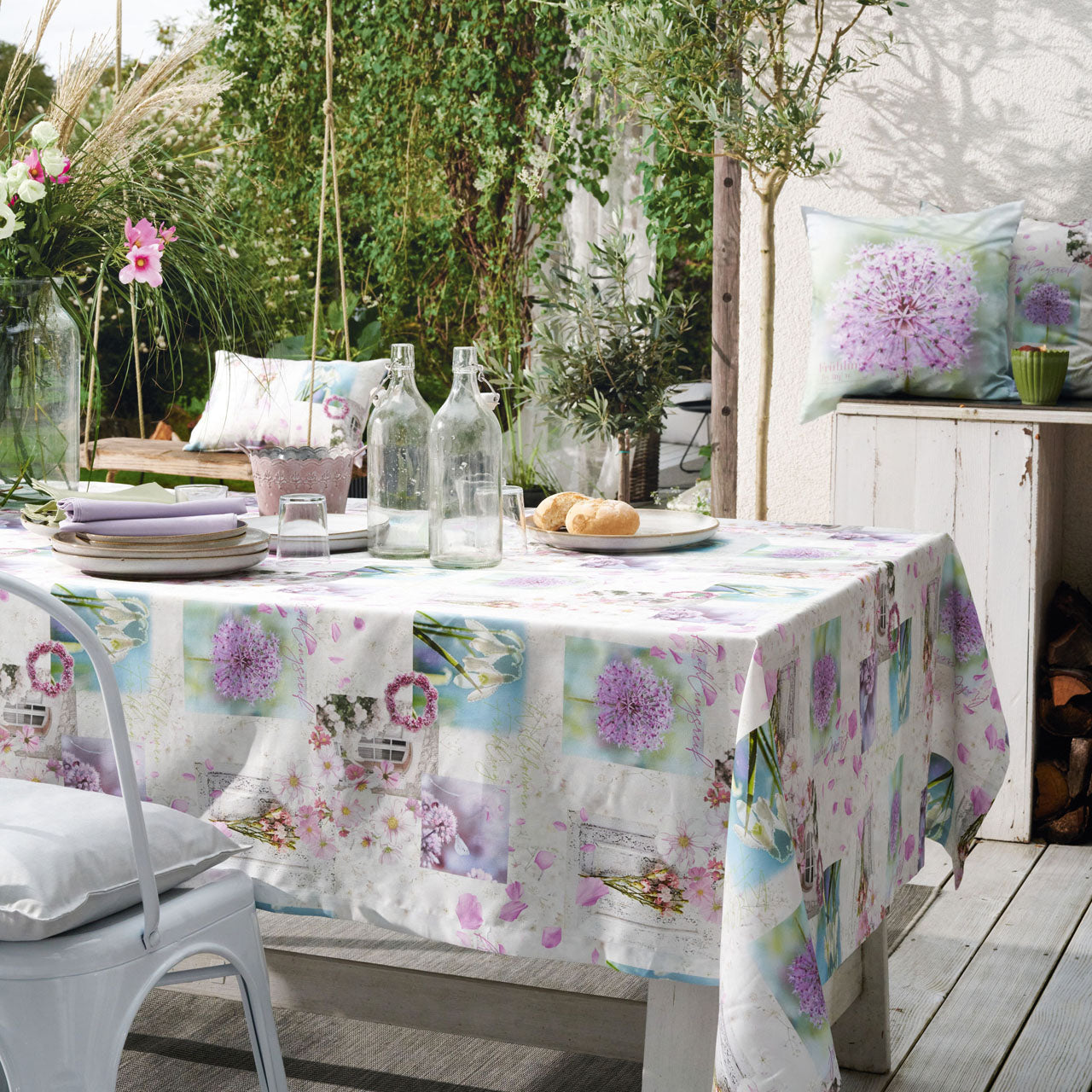 APELT 6722 Tischdecke Schickes Frühjahrs-Patch