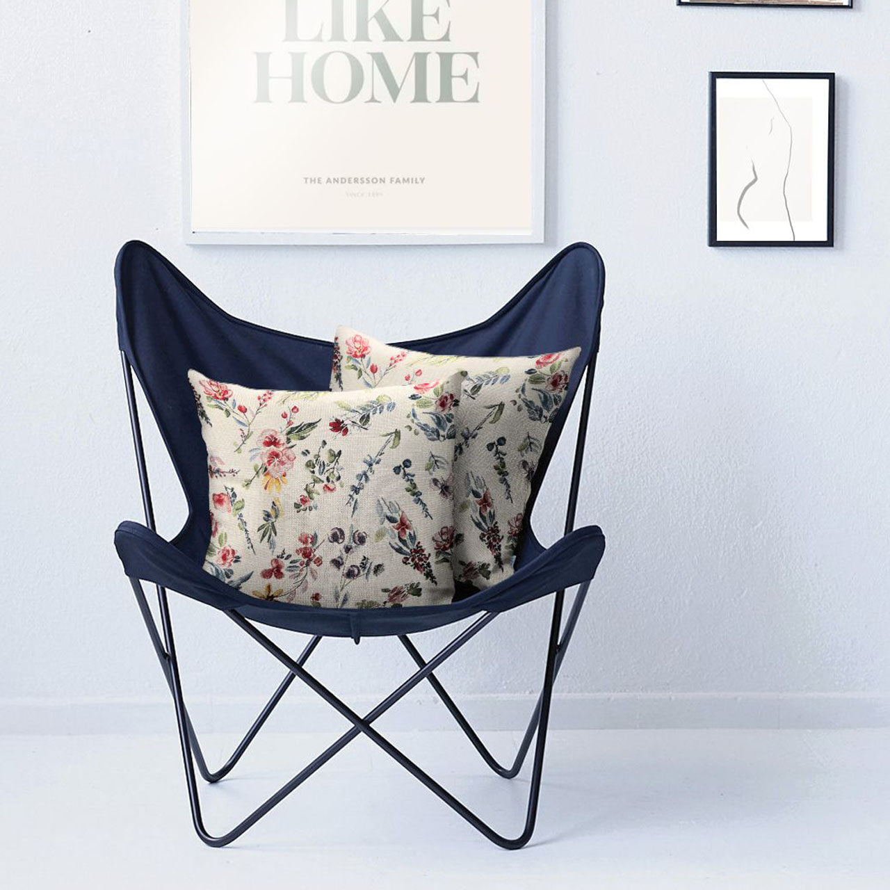 APELT 6729 Kissenbezug all-over mit Streublumen