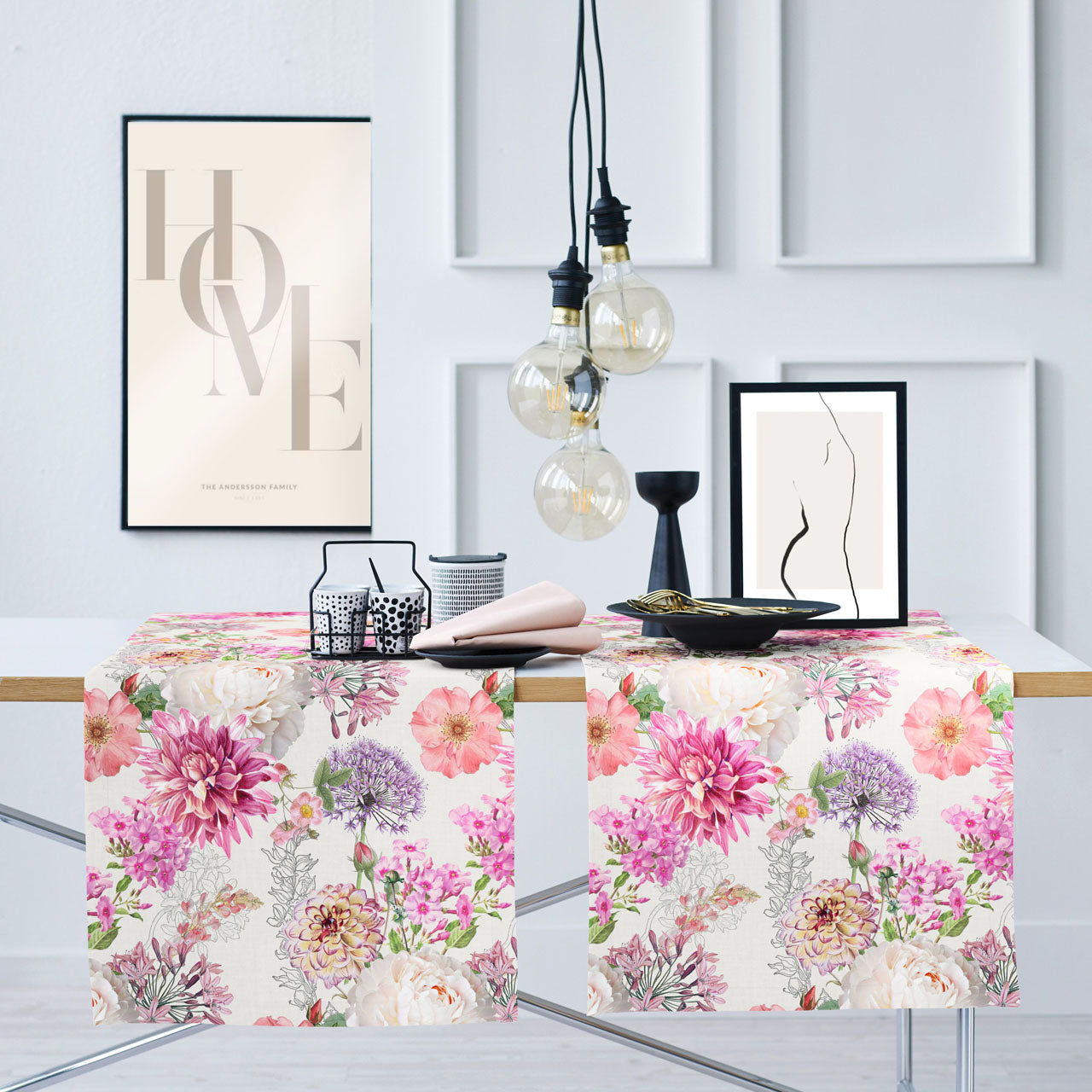 APELT 6748 Läufer Sommerblumen all-over