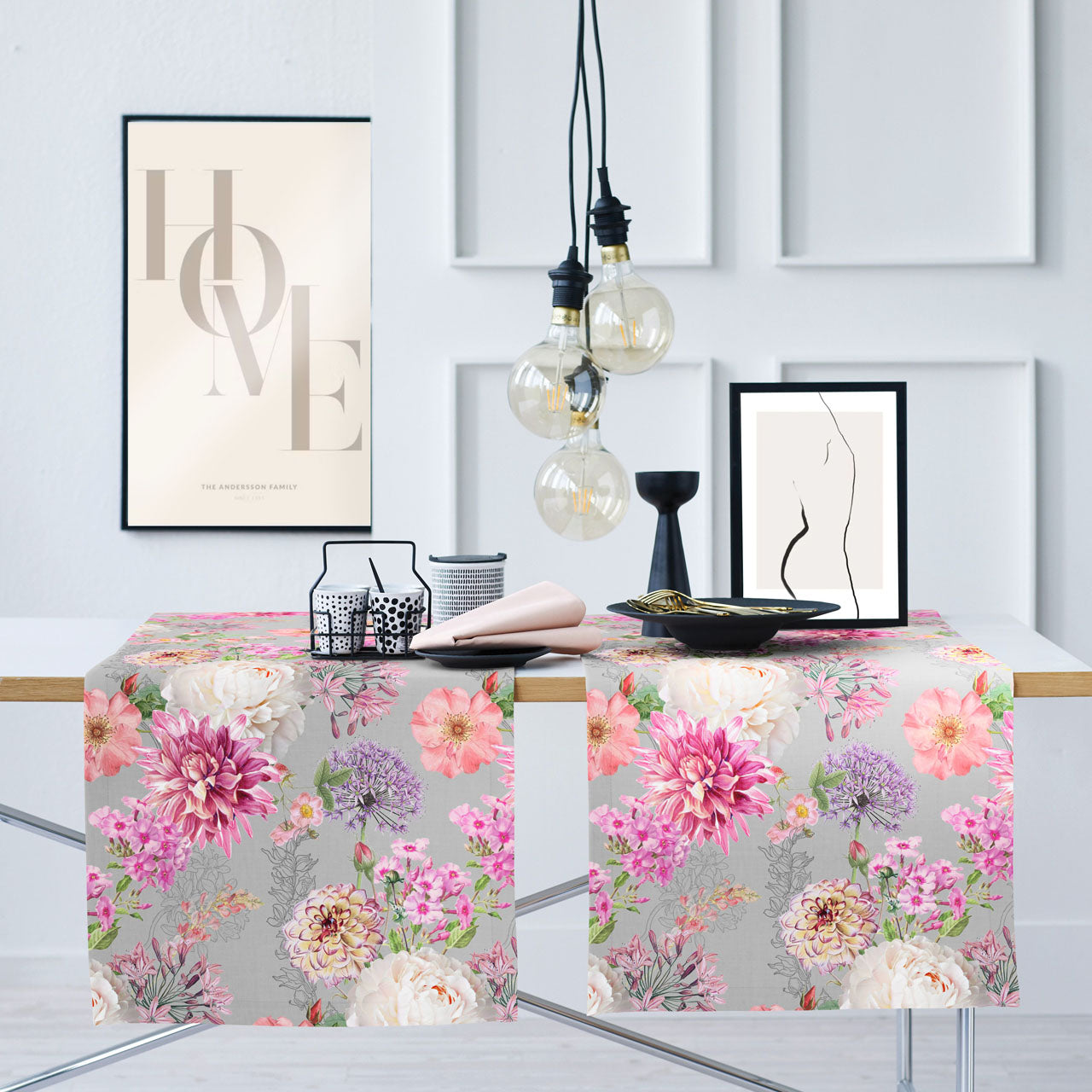 APELT 6748 Läufer Sommerblumen all-over