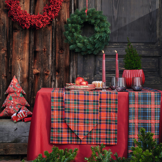 APELT 9539 Tischband Karomotiv Baumwolle