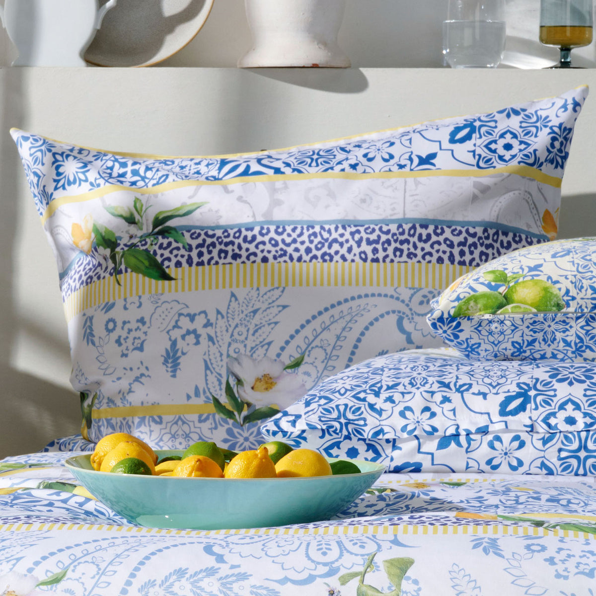 APELT Amalfi Bettwäsche Baumwoll-Satin Stilvolles Design – APELT Stoffe