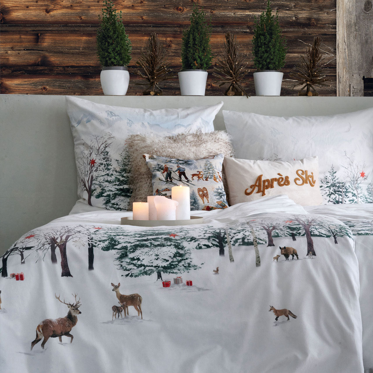APELT Anton Bettwäsche Flanell Winterwaldmotiv