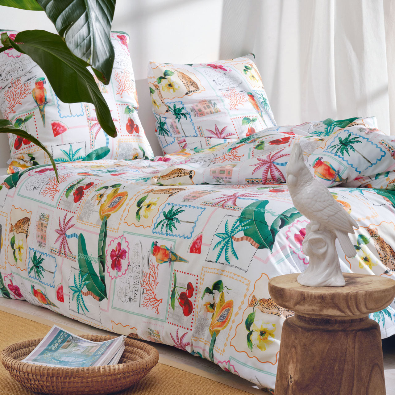 APELT Bahia Bettwäsche Baumwoll-Satin Patch mit karibischem Flair