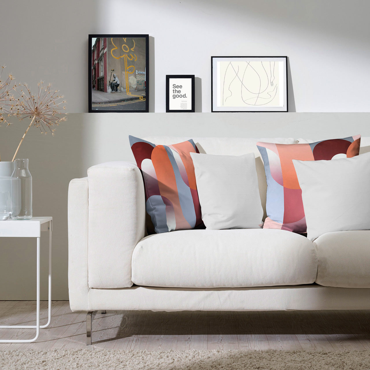 APELT Ben Kissenbezug weiches Gewebe mit abstrakten Design