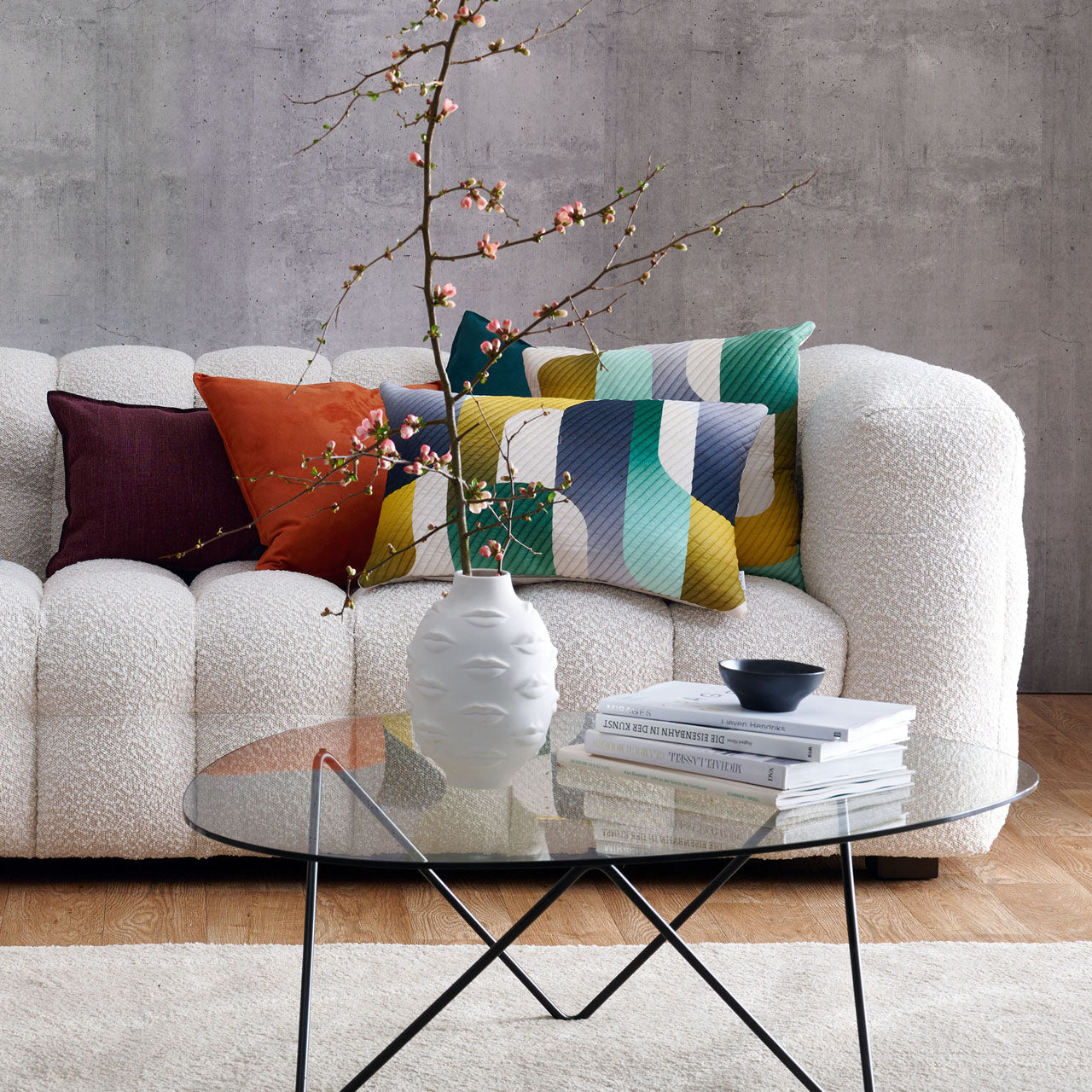 APELT Ben Kissenbezug weiches Gewebe mit abstrakten Design