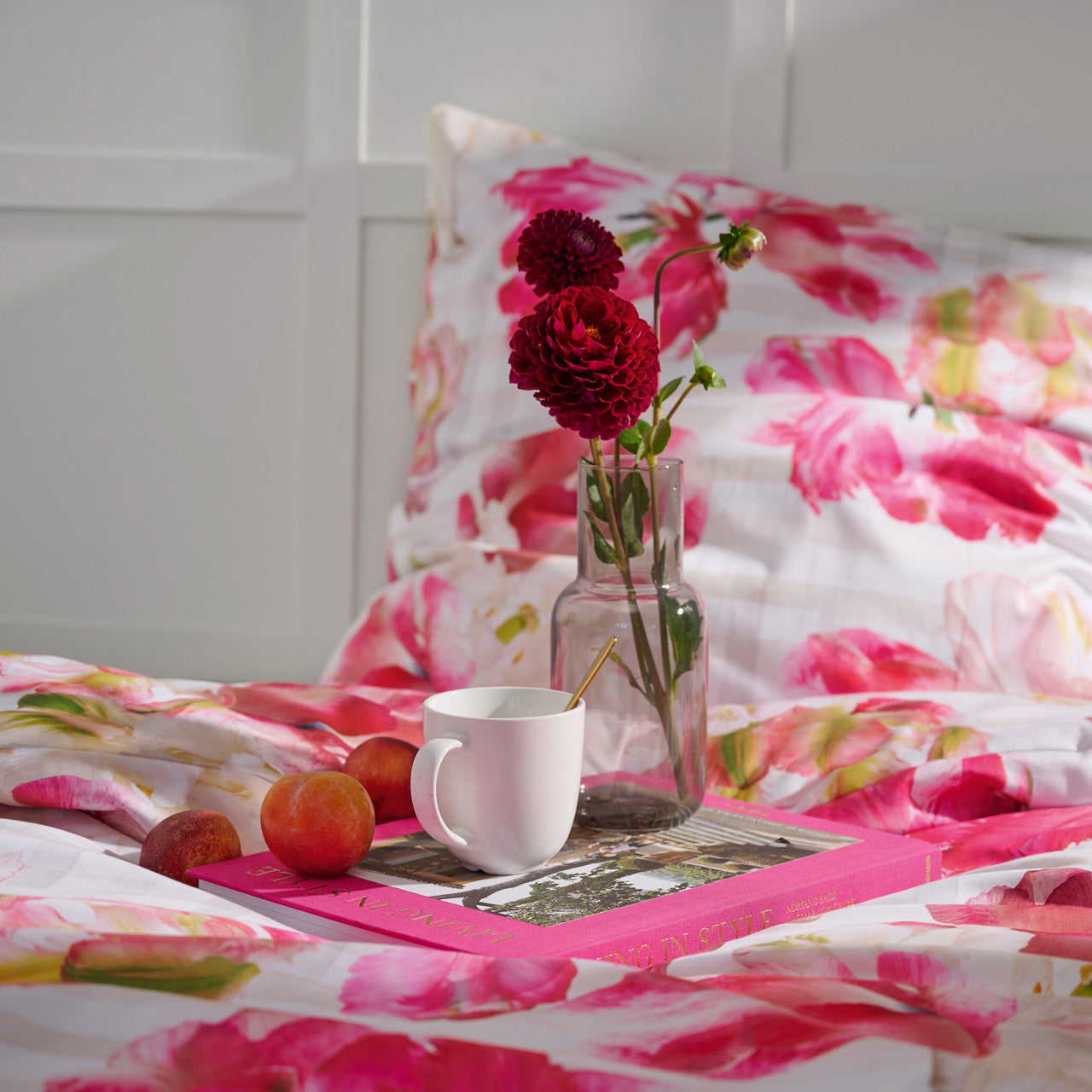 APELT Nelly Bettwäsche Baumwoll-Satin Tulpen Aquarell