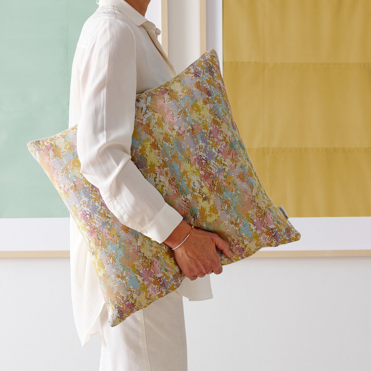 APELT Charme Kissen All-over mit Kreuzstichmuster