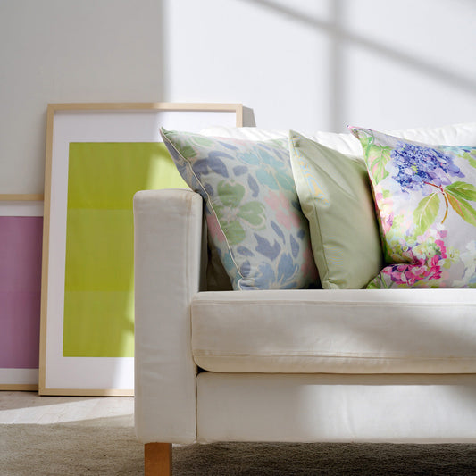 APELT Chloe Kissen Jacquardgewebe mit abstrahierten Blüten